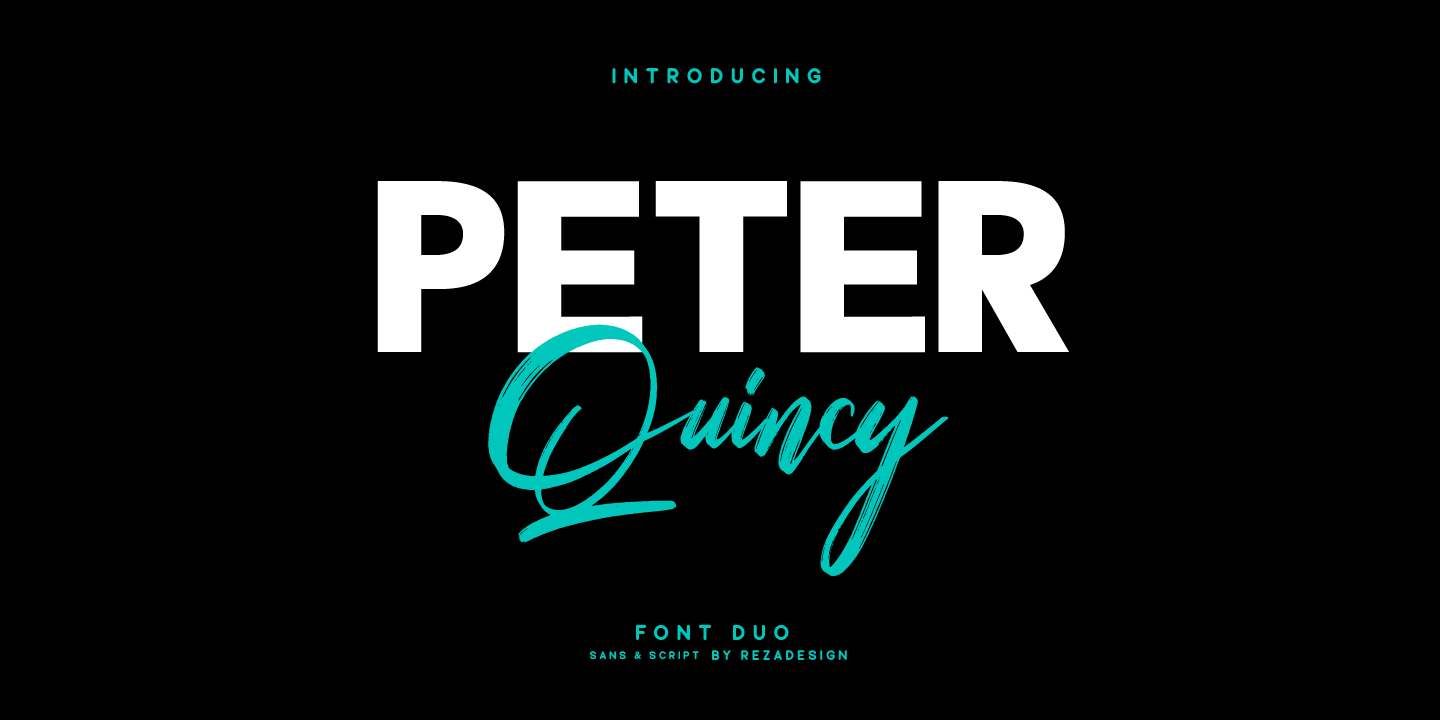 Peter Quincy Regular Font preview